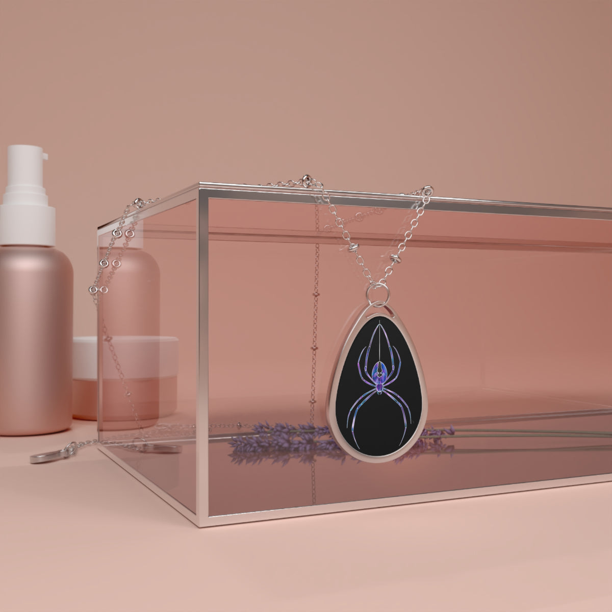 Spider Glass Necklace